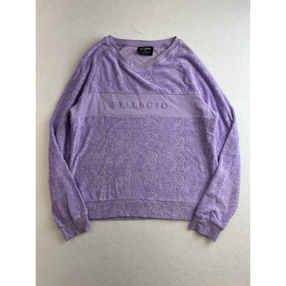 Maceoo Bellagio Las Vegas Resort Lilac Terry Sweatshirt‎ SZ XXL